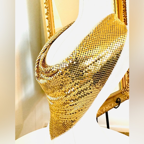 🔥 RARE VINTAGE MESH WHITING DAVIS BIB NECKLACE - Picture 15 of 17